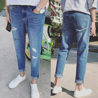 Уникални дамски дънки модел "Boyfriend"