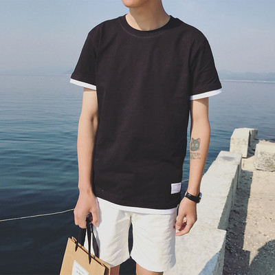 Спортно-елегантна мъжка тениска в два цвята