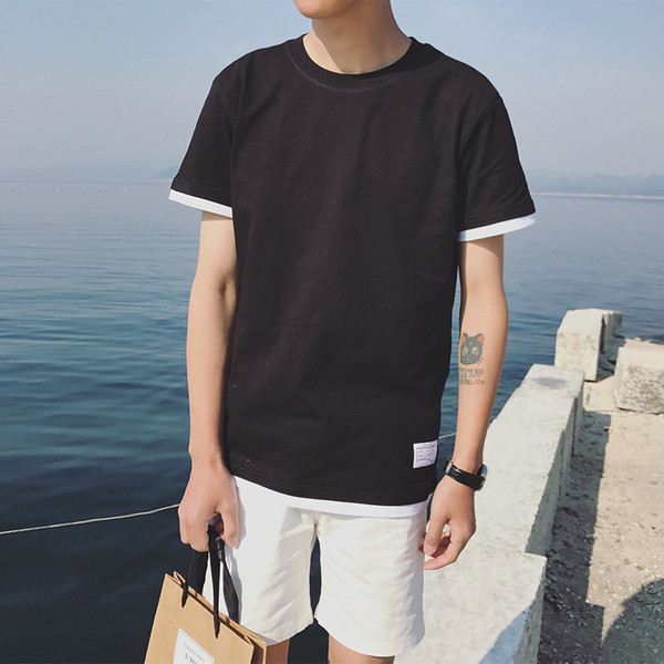 Спортно-елегантна мъжка тениска в два цвята