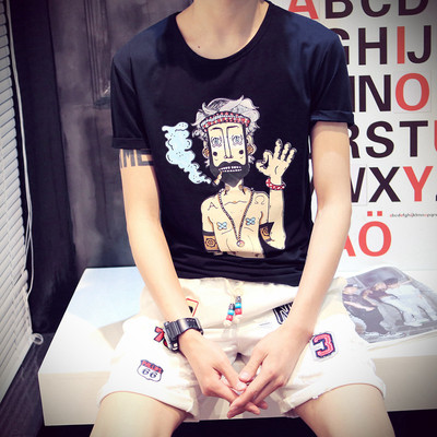 Нов модел мъжка тениска различни модели с интересни анимирани апликации