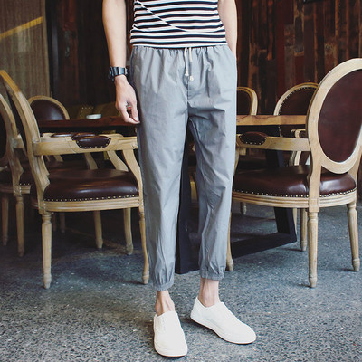 Спортно-елегантен мъжки изчистен панталон