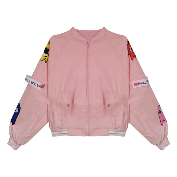 Είναι ενδιαφέρον σπορ σακάκι των γυναικών με επιθήματα και κινούμενα λεζάντες