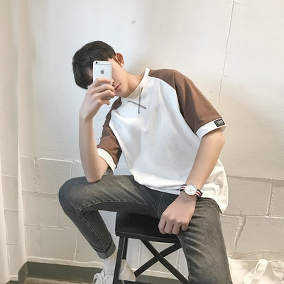 Мъжка спортно-елегантна тениска с широк ръкав