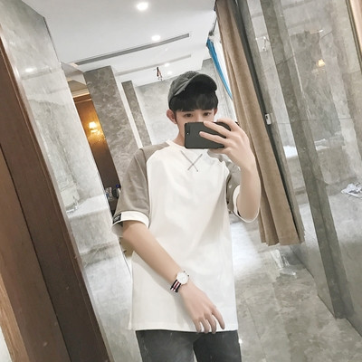 Αντρικά κομψό T-shirt με φαρδιά μανίκια