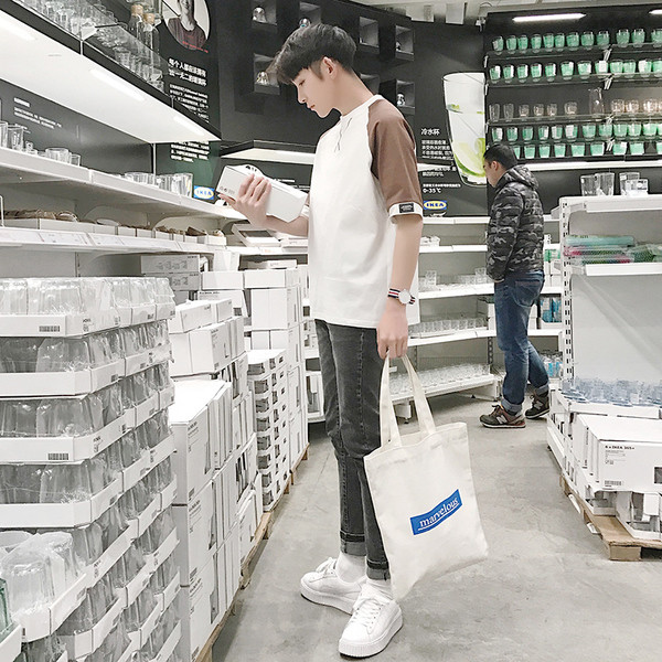 Αντρικά κομψό T-shirt με φαρδιά μανίκια