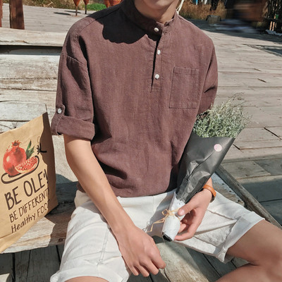 Αθλητικό-κομψό μακρύ πουκάμισο για άντρες