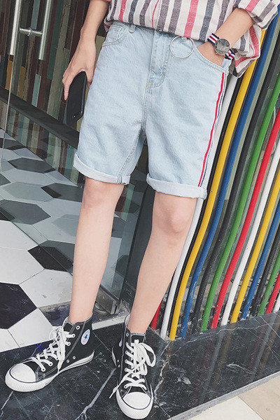 Свежи мъжки ежедневни дънкови панталони