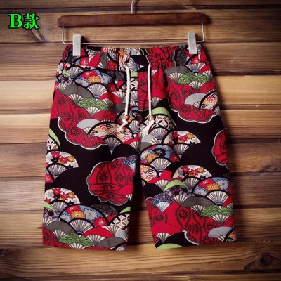 σορτς Ασυνήθιστο ανδρών - χρωματισμένα με φυτικά μοτίβα, άλλα μοντέλα