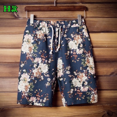 σορτς Ασυνήθιστο ανδρών - χρωματισμένα με φυτικά μοτίβα, άλλα μοντέλα