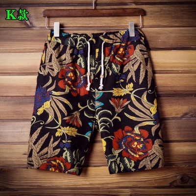 σορτς Ασυνήθιστο ανδρών - χρωματισμένα με φυτικά μοτίβα, άλλα μοντέλα