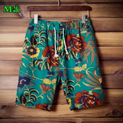 σορτς Ασυνήθιστο ανδρών - χρωματισμένα με φυτικά μοτίβα, άλλα μοντέλα