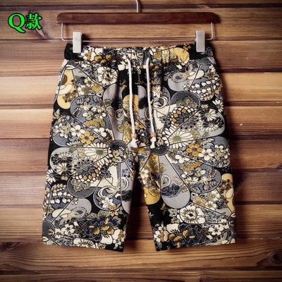 σορτς Ασυνήθιστο ανδρών - χρωματισμένα με φυτικά μοτίβα, άλλα μοντέλα