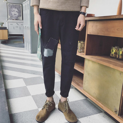 τζιν μαύρο παντελόνι νέο μοντέλο shalvaresti ανδρών