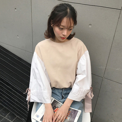 Много интересна дамска блуза с широк ръкав