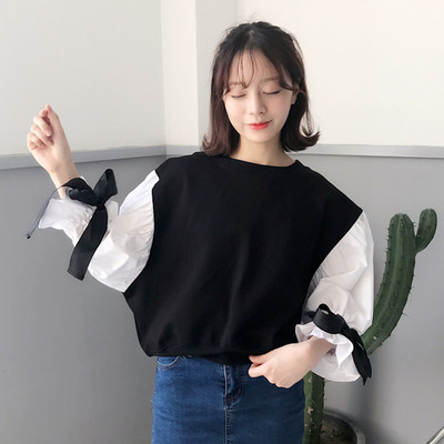 Много интересна дамска блуза с широк ръкав