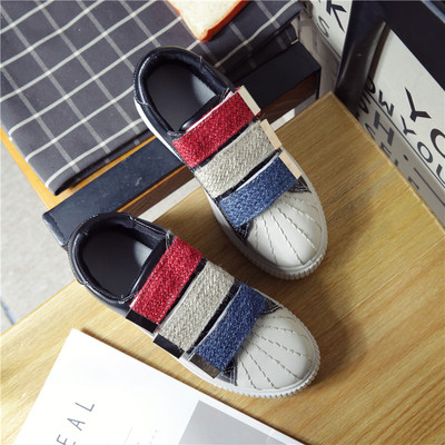 Γυναικεία casual αθλητικά παπούτσια με ψηλές σόλες με βελκρό