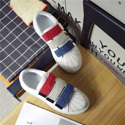 Γυναικεία casual αθλητικά παπούτσια με ψηλές σόλες με βελκρό