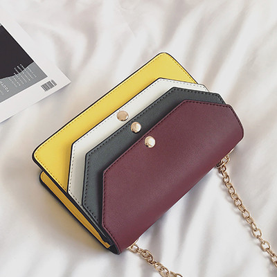 Шарена ежедневна чанта тип портфейл с дълга дръжка тип верижка