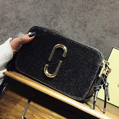 Εξαιρετικά κομψό κυρίες βραδινή τσάντα με λαμπερά μπροκάρ μακρύ χερούλι και ιμάντα ώμου