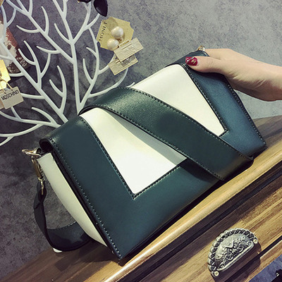 Ежедневна изчистена дамска чанта с дълга дръжка