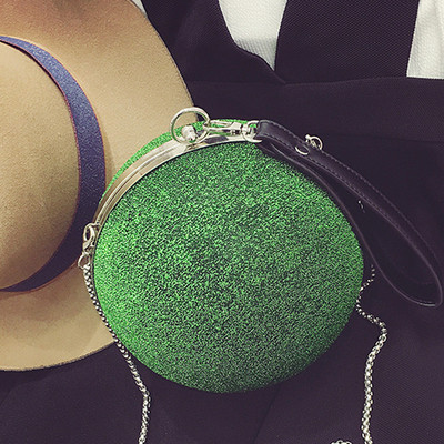 Μοναδικό σφαιρικά εγκλείσματα κυρίες τσάντα με μακρύ χερούλι και μπροκάρ