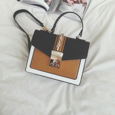 Καθημερινή τσάντα με ιμάντα ώμου χρυσό και χρυσό πόρπη σε τέσσερα διαφορετικά χρώματα