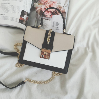 Καθημερινή τσάντα με ιμάντα ώμου χρυσό και χρυσό πόρπη σε τέσσερα διαφορετικά χρώματα