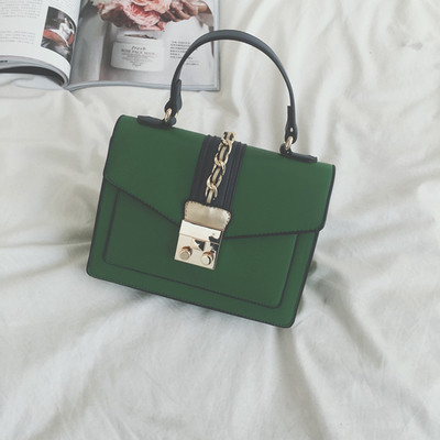 Καθημερινή τσάντα με ιμάντα ώμου χρυσό και χρυσό πόρπη σε τέσσερα διαφορετικά χρώματα