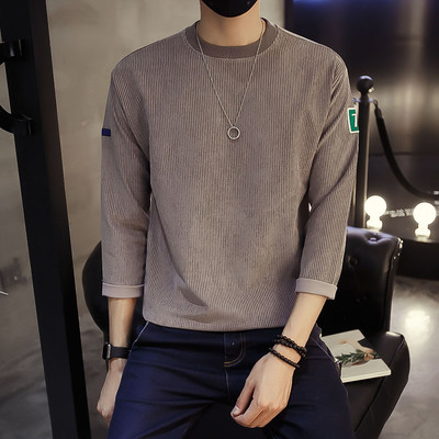 Ункална мъжка рипсена блузка в няколко цвята