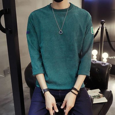 Ункална мъжка рипсена блузка в няколко цвята