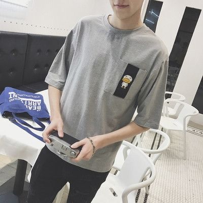 πουκάμισο Ευρεία ανδρών σε διάφορα χρώματα με τσέπη στο στήθος