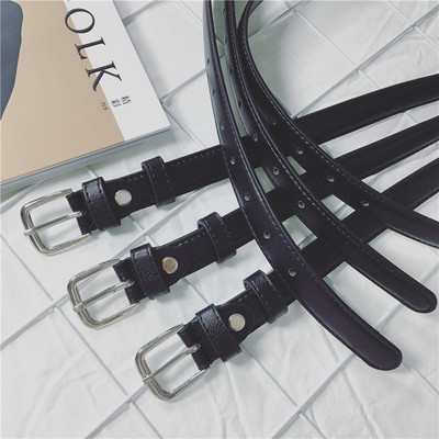 Страхотен мъжки малък кожен колан с малка катарама