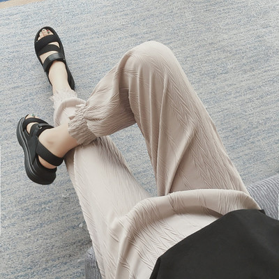 Ежедневен дамски панталон с ластик на крачола в няколко различни цвята