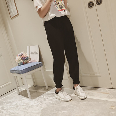 Ежедневен дамски панталон с ластик на крачола в няколко различни цвята