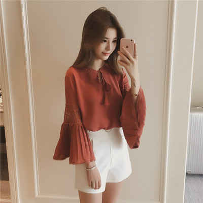 Casual κυρίες μπλούζα με μακριά μανίκια μεγάλη σε δύο χρώματα