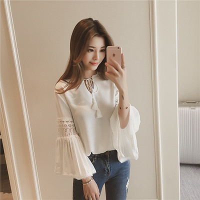 Casual κυρίες μπλούζα με μακριά μανίκια μεγάλη σε δύο χρώματα