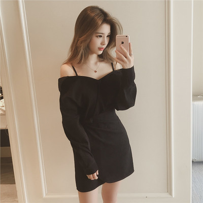 Αποκλειστική κυρίες φόρεμα με λεπτές τιράντες και ένα ώμο