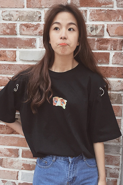 Καθαρίστε κυρία ευρύ πουκάμισο δαχτυλίδια μανίκια σύσφιξης