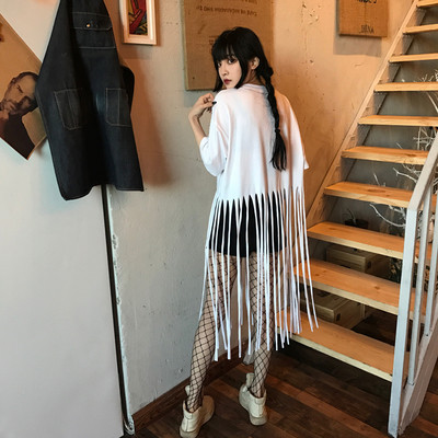 Шик блуза с дълги ресни в два цвята