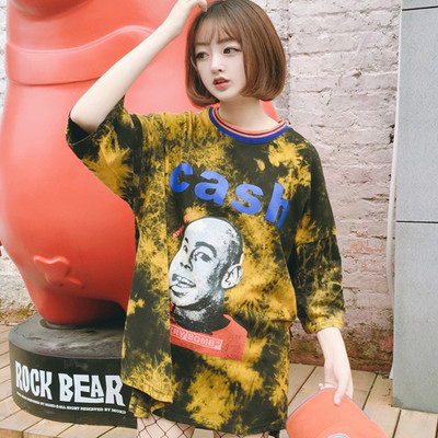 Υπερβολικό μπλούζα με φαρδιά μανίκια τύπου χιτώνα