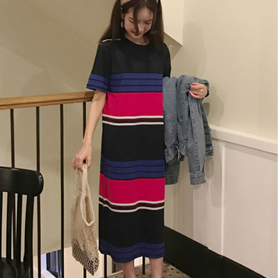 Πολύ ενδιαφέρον καθημερινή κυρίες πολύχρωμο φόρεμα