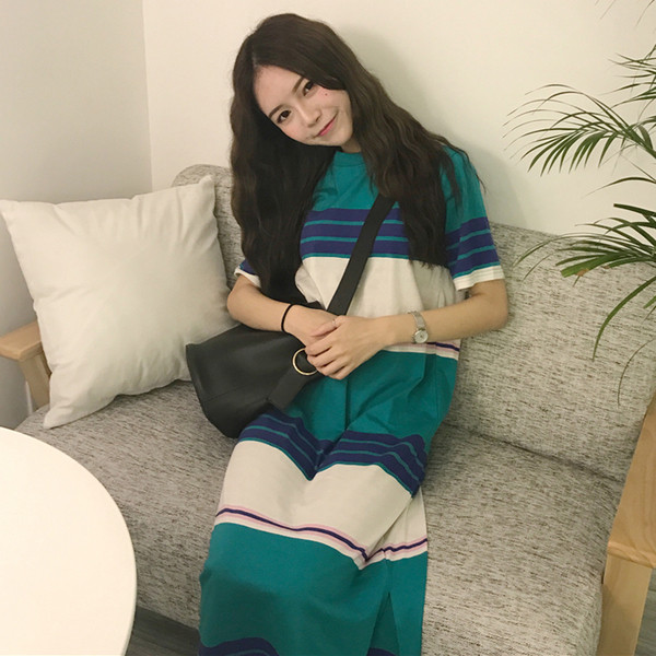 Πολύ ενδιαφέρον καθημερινή κυρίες πολύχρωμο φόρεμα