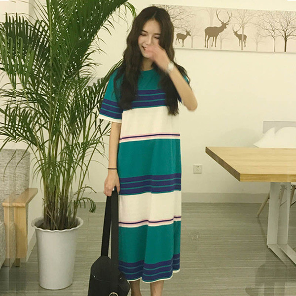 Πολύ ενδιαφέρον καθημερινή κυρίες πολύχρωμο φόρεμα