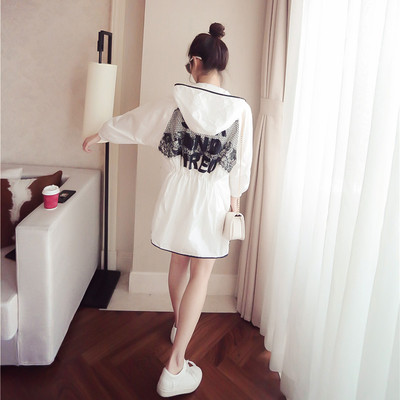 Spring ημέρα κυρίες μπουφάν με κουκούλα