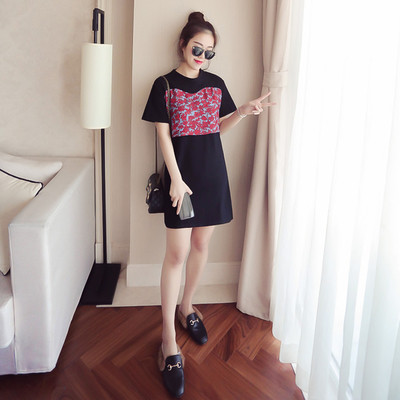 Μεγάλη καθημερινή χιτώνα τύπου πουκάμισο σε δύο διαφορετικά χρώματα με μοτίβο μοτίβα