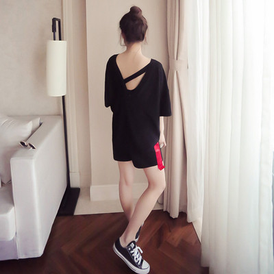 μπλούζα καθημερινές γυναίκες με κοντά μανίκια και μια επιγραφή