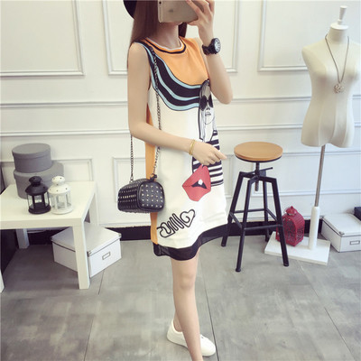 Много свежа дамска ежедневна рокля в преливащи цветове