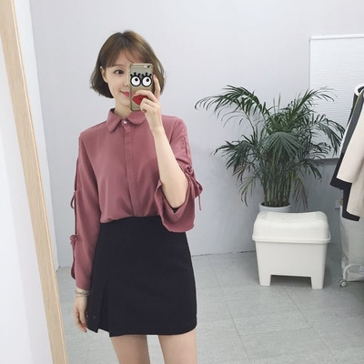 Κομψό κυρίες σακάκι με μανίκια σχισμή και συνδέσεις - 3 χρώματα