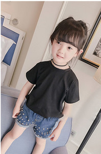 Ежедневна момичешка блузка с къс ръкав в различни цветове