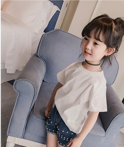 Ежедневна момичешка блузка с къс ръкав в различни цветове